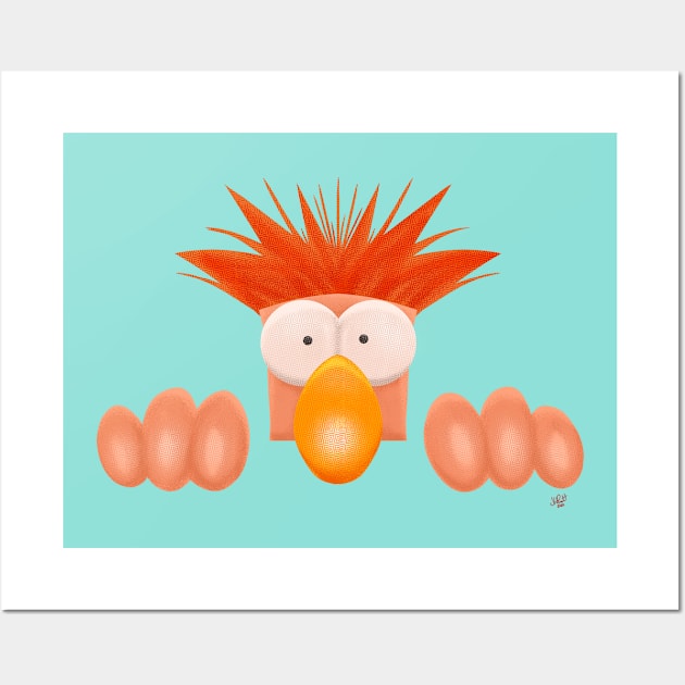 Beaker Was Here Wall Art by UzzyWorks